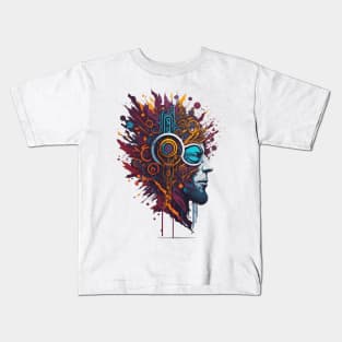 Fusion of man and machine Kids T-Shirt